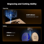 CR Falcon A1 Laser Engraver 10W Enclosed with Air Assist - Image 4